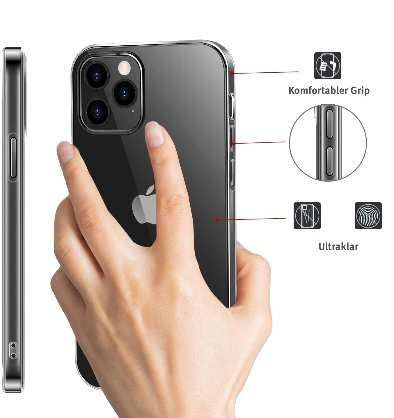 ArktisPRO iPhone 12 Pro ZERO Case Ultra Clear