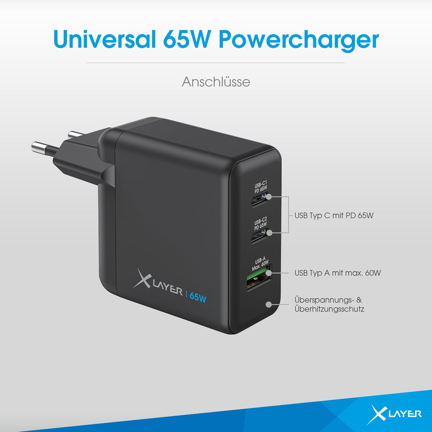 Xlayer Powercharger 65W GaN USB-C