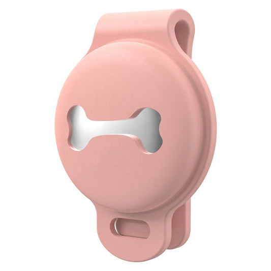 Die ArktisPRO AirTag Hunde Anhänger Bone Bag ist eine rosa Silikonhalterung mit knochenförmigem Ausschnitt aus stoßabsorbierendem Silikon für zusätzlichen Schutz – ideal, um Ihren AirTag sicher an Ihrem Haustier zu befestigen.