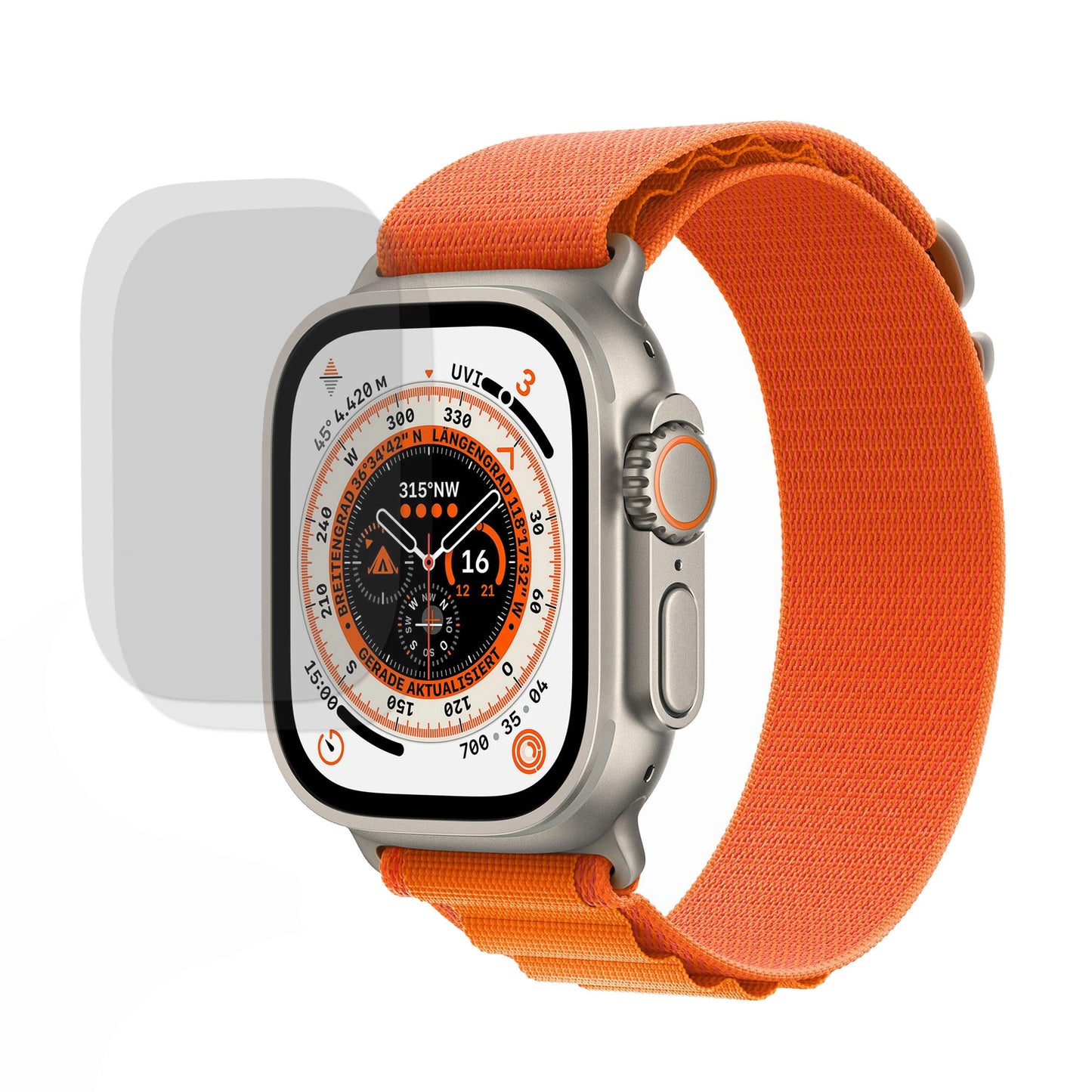 arktis Apple Watch Full Protection Schutzfolie - 2er Set