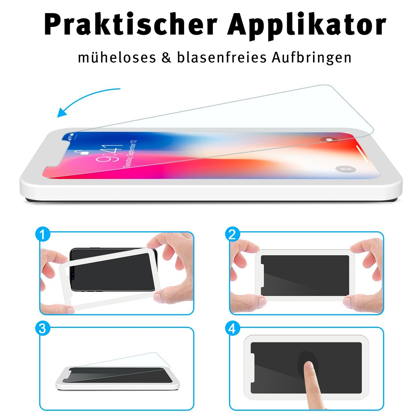ArktisPRO iPhone XS Max Displayschutz GLAS - 2er Set