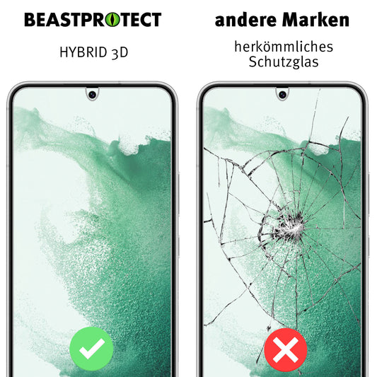 Beastprotect Samsung Galaxy S22 Schutzfolie HYBRID - 2er Set