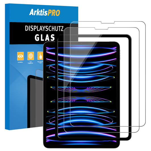 ArktisPRO iPad Pro 12,9" (2020-2021-2022) Displayschutz GLAS - 2er Set