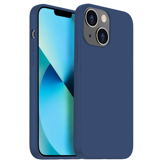 Das iCEO iPhone 13 mini Silikon Case schützt Ihr Gerät mit Dual-Kamera und buntem Display und unterstützt kabelloses Laden.