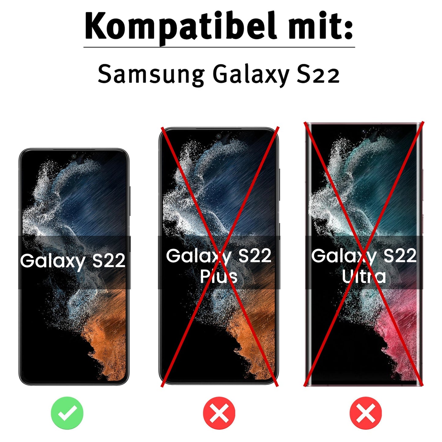 Beastprotect Samsung Galaxy S22 Schutzfolie HYBRID - 2er Set