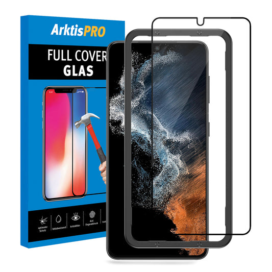ArktisPRO Samsung Galaxy S22 Plus FULL COVER Displayschutz GLAS - hüllenfreundlich