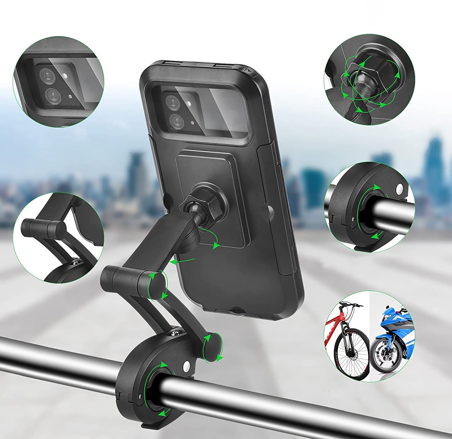 ArktisPRO Verstellbare Handy Fahrradhalterung