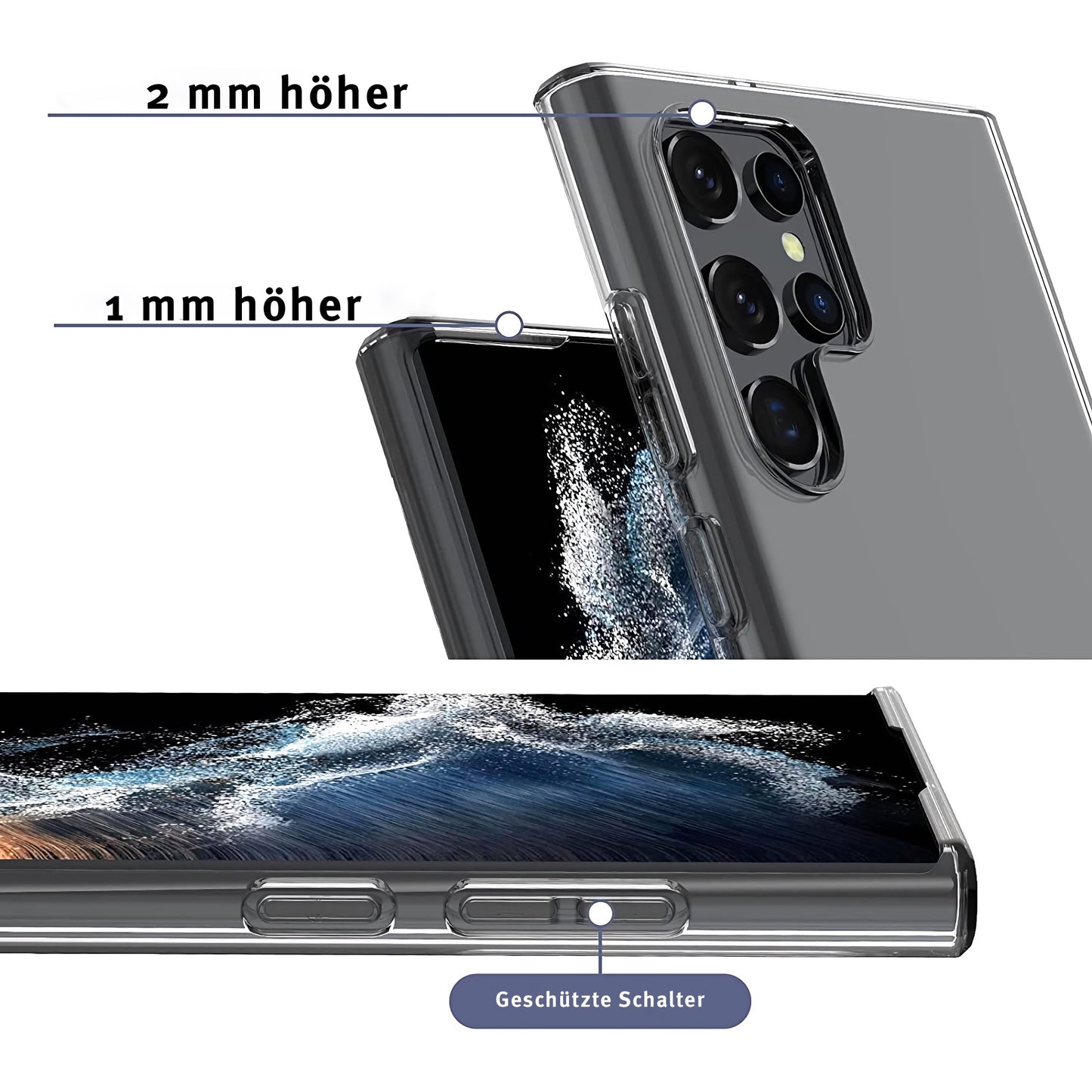 ArktisPRO Samsung Galaxy S22 Ultra ZERO Case Ultra Clear